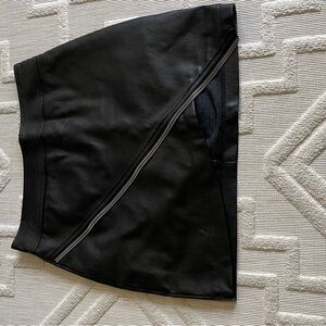 Nasty Gal Black Mini Skirt with Asymmetrical Zipper